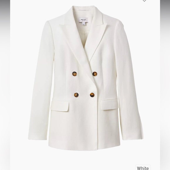 Reiss white linen blazer - Picture 2 of 5
